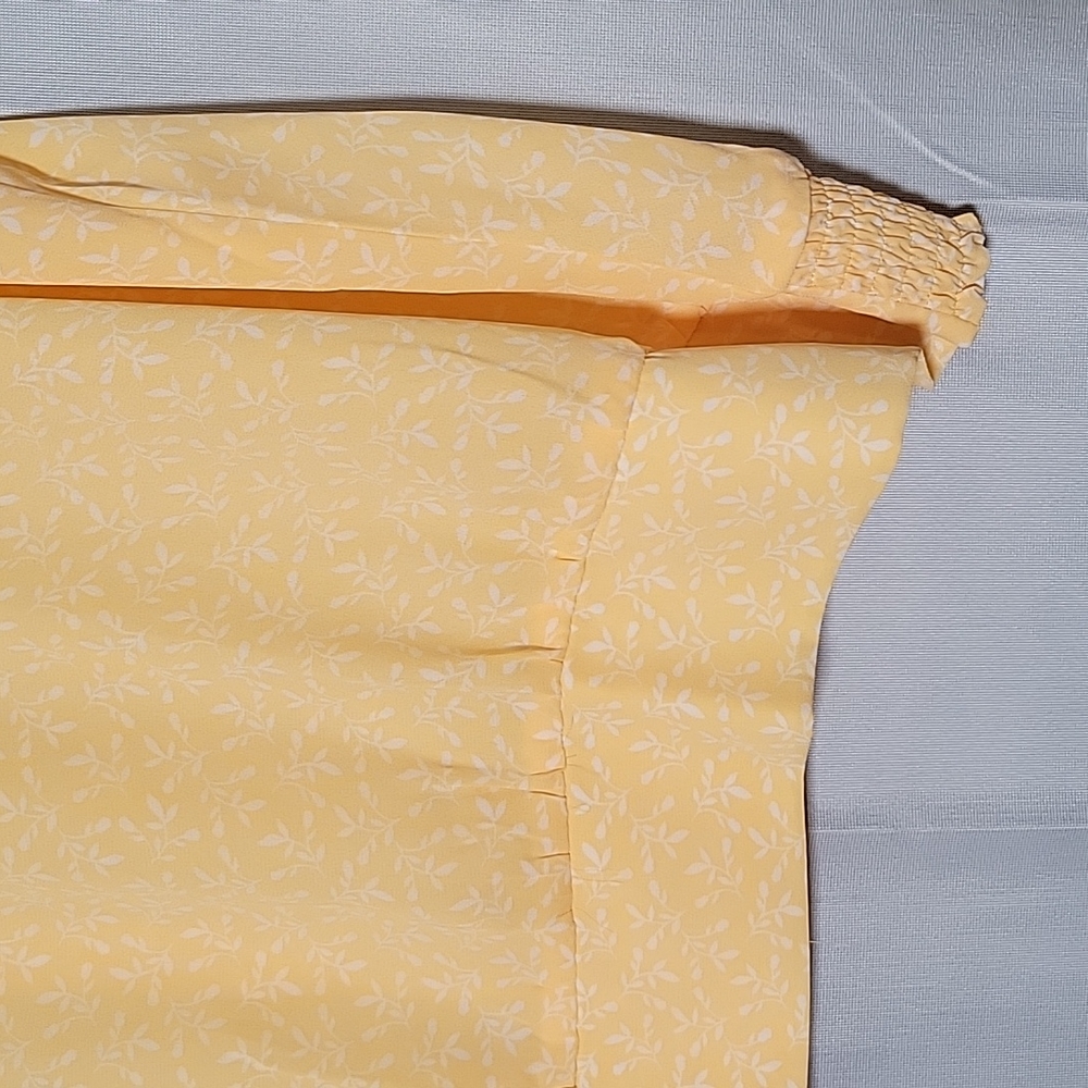 LOFT Women's Yellow Banded Bottom Top XXL - Picture 2 of 7
